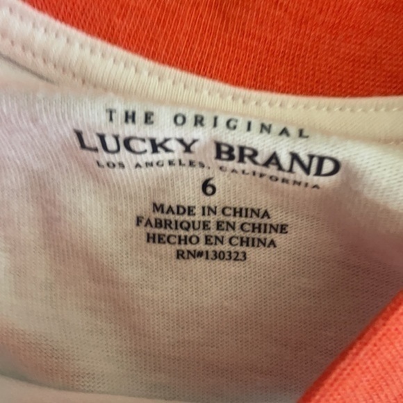 Lucky Brand shirt size 6 kids tee boy or girl - Picture 3 of 3